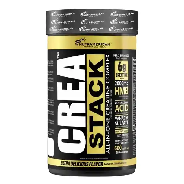  Crea Stack Creatina NUTRAMERICAN 60 Servicios 