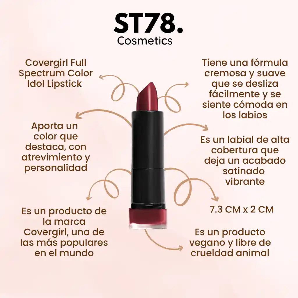 Labial Full Spectrum Covergirl Tono : Fs350 Shook