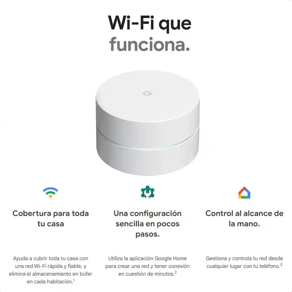 Google Wifi Sistema De Red Wi-fi En Malla Dual Band 1-pack