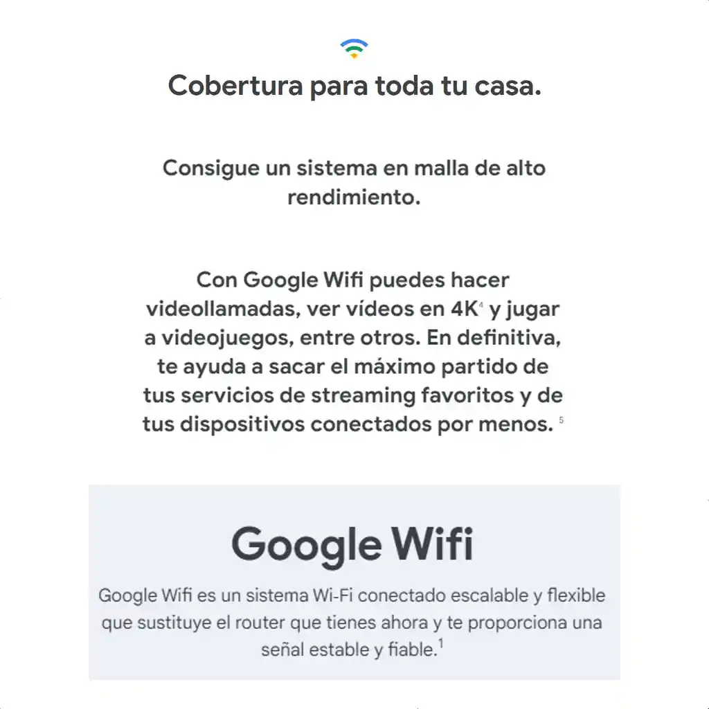 Google Wifi Sistema De Red Wi-fi En Malla Dual Band 1-pack