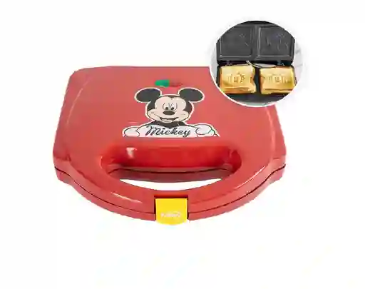 Sanduchera Kalley Mickey Mouse De Disney Color Rojo