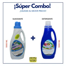 ¡ Super Combo ! Detergente Liquido 1 Lt + Suavizante 1 Lt