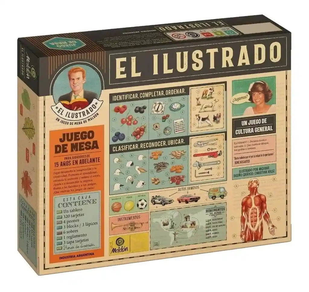 Juego De Mesa El Ilustrado Cultura General Para Adultos