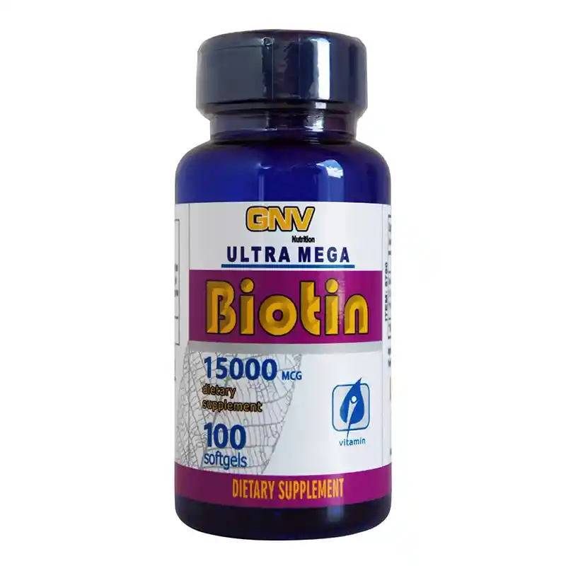 Ultra Mega Biotin 15000 Mcg 100 Tab