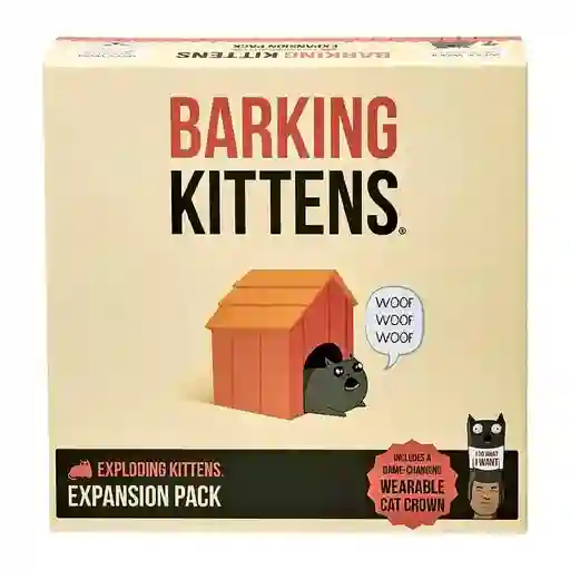 Juego De Mesa Barking Kittens Expansion De Exploding Kittens
