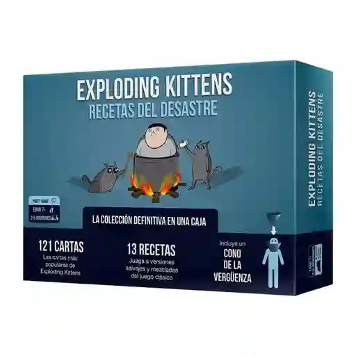 Juego De Mesa Exploding Kittens Recetas Del Desastre Party Game