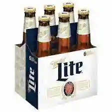 Miller Lite Cerveza Rubia X6