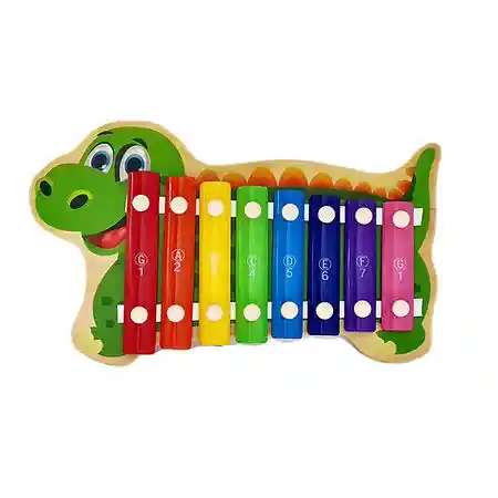 Xilófono Infantil Juguete Musical Didáctico Diseño Dinosaurio 8 Teclas