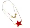 Juego De Aretes Y Collar Diseño Estrella Grande