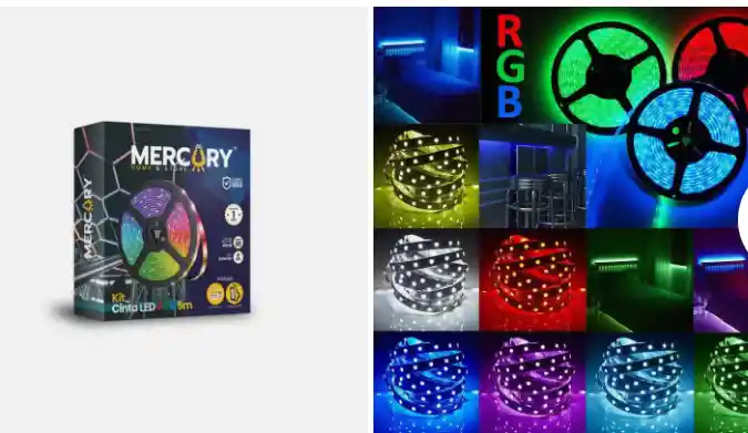 Kit Cinta Led Rgb 5 Metros (mercury)