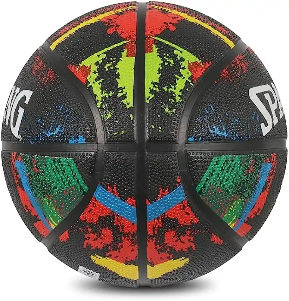 Balón Baloncesto Spalding Marble Series #7 Original Colores - Negro