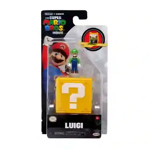 Mini Figura Luigi Juguetes Nintendo Super Mario Pelicula