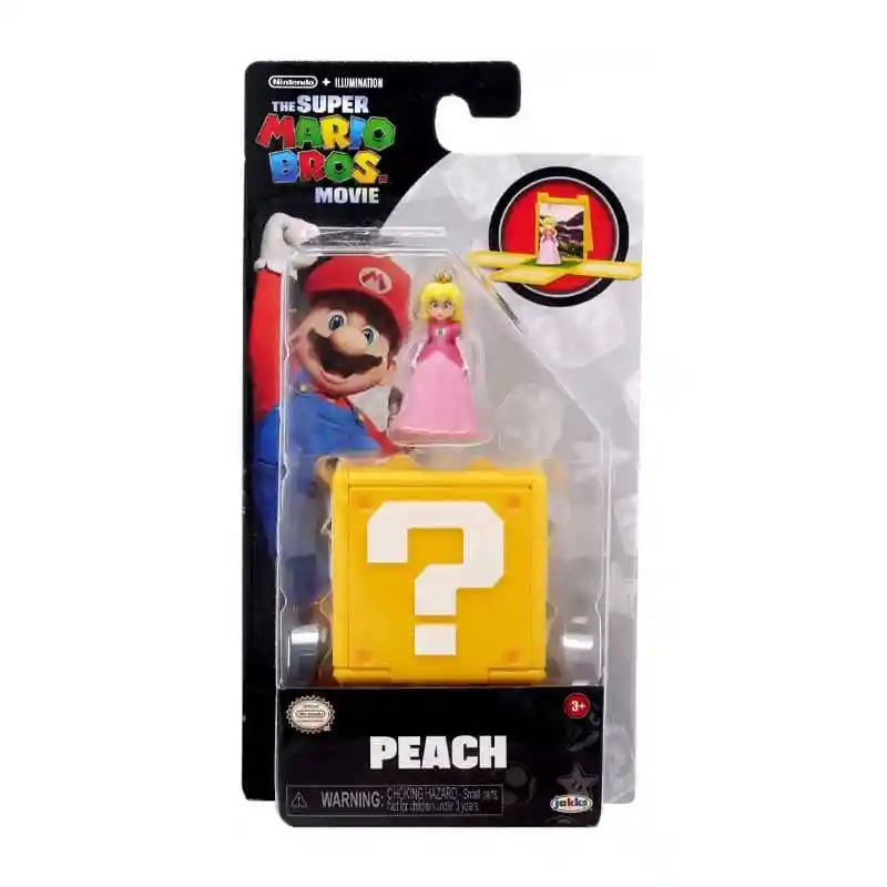 Mini Figura Peach Juguetes Nintendo Super Mario Pelicula