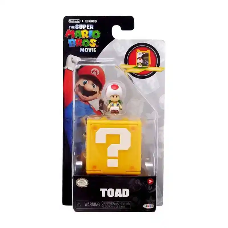 Mini Figura Toad Juguetes Nintendo Super Mario Pelicula