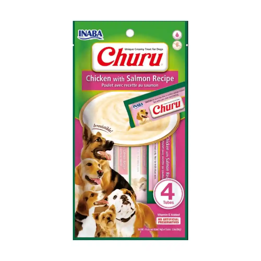 Churu Dog Chicken With Salmon X 4