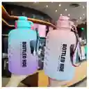 Botella Termo Botilito De Agua Motivación Fitness 2.2 Litros Color Fucsia/amarillo
