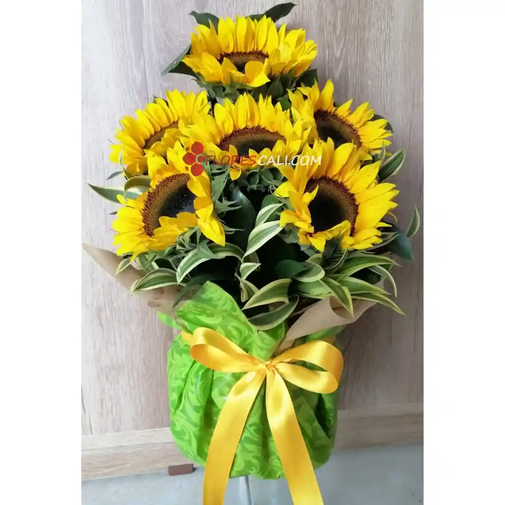 Detalle De 6 Girasoles
