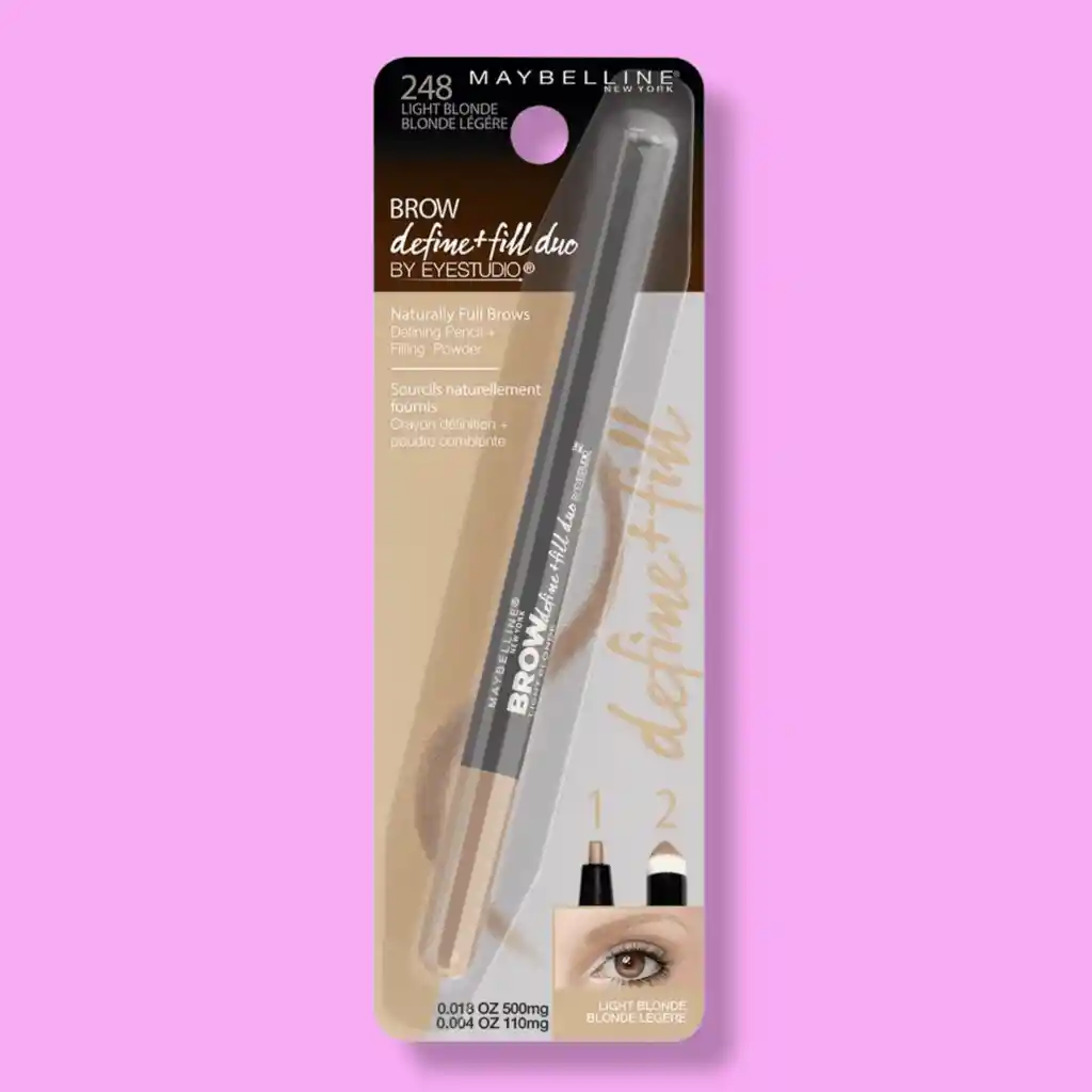 Lápiz De Cejas Brow Define Fill Duo Maybelline