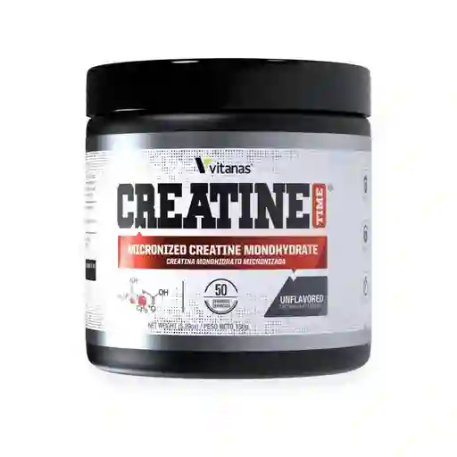 Creatina Time Monohidratada Micronizada 150gr 50 Servicios