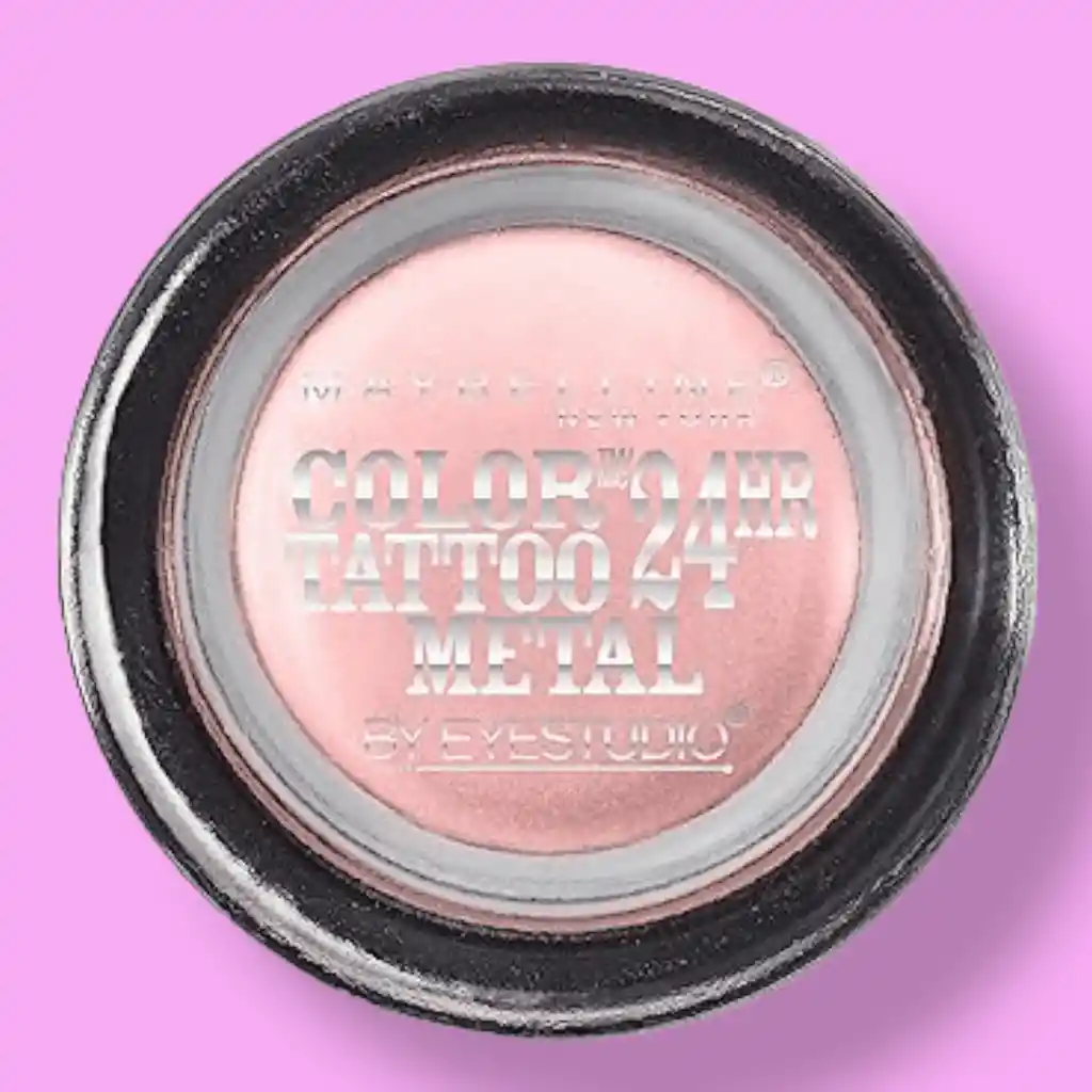 Sombra Color Tatto Metal 24 Horas Maybelline 55 Inked Pink