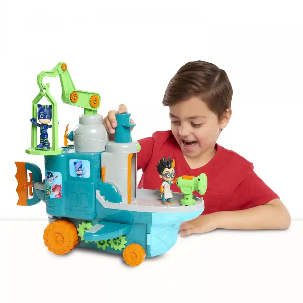  Set PJ Masks Fabrica De Romeo Figura De Accion Original 