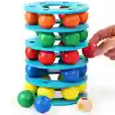 Juego De Equilibrio Y Apilamiento De Bolas De Arcoíris Para Niños