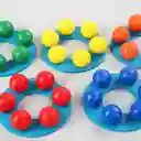 Juego De Equilibrio Y Apilamiento De Bolas De Arcoíris Para Niños