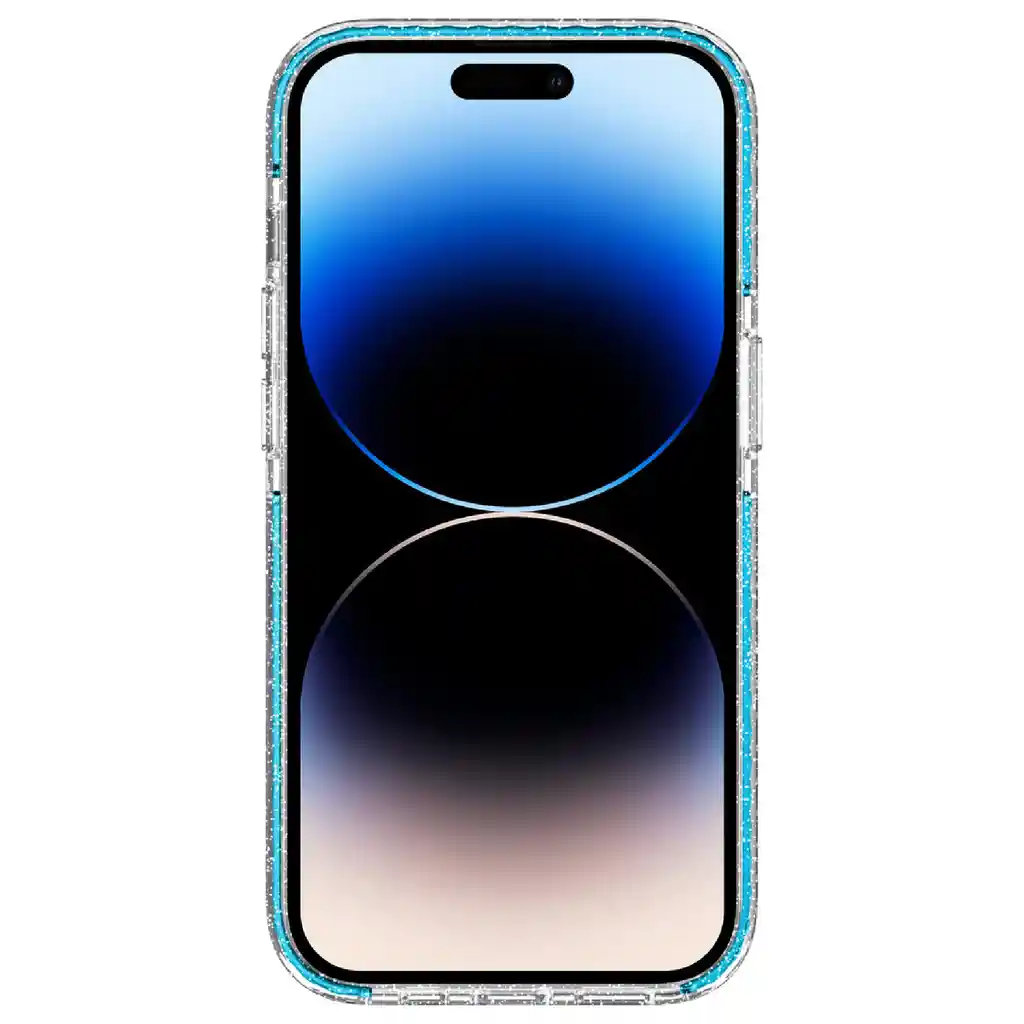 Protector Iphone 14 Pro Puregear Slim Shell Designer Azul /escarchado