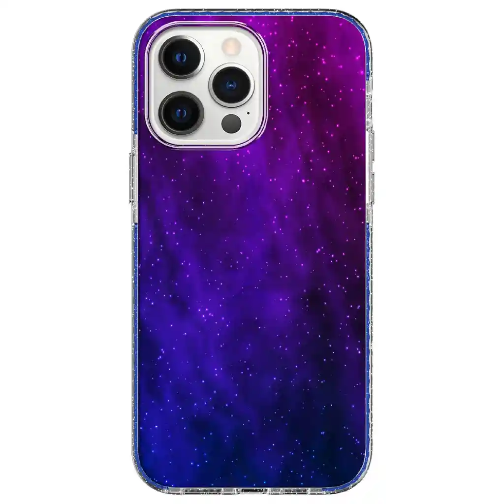 Protector Iphone 14 Pro Puregear Slim Shell Designer Morado /escarchado