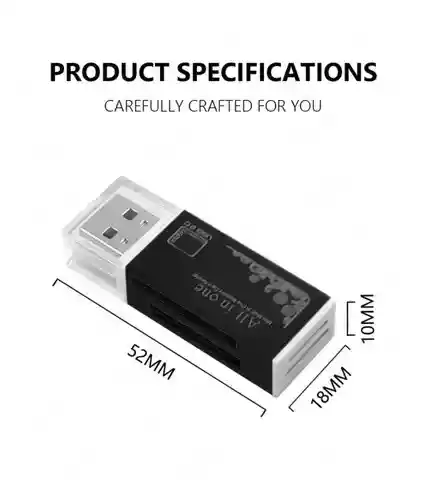 Multi Lector Usb 2.0 Memorias Micro Tf/sd/ms/m2