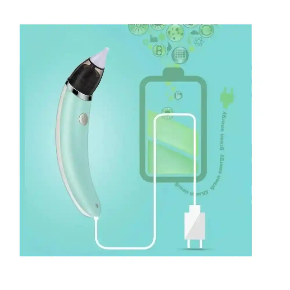 Aspirador Nasal Para Bebes, Saca Mocos, Extractor Eléctrico Azul