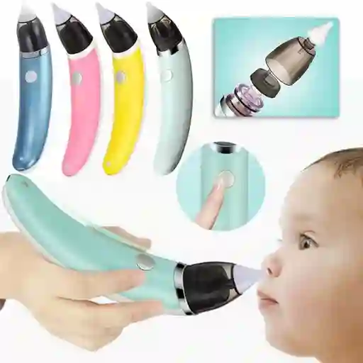 Aspirador Nasal Para Bebes, Saca Mocos, Extractor Eléctrico Azul