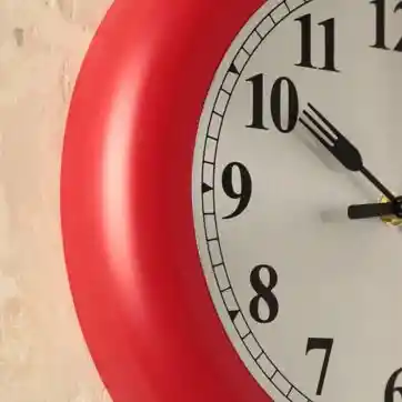 Reloj Sartén De Cocina Rojo Domestico Decorativo Restaurante