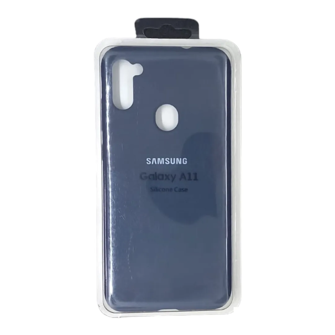 Forro Silicona Case Samsung A11 Azul Oscuro