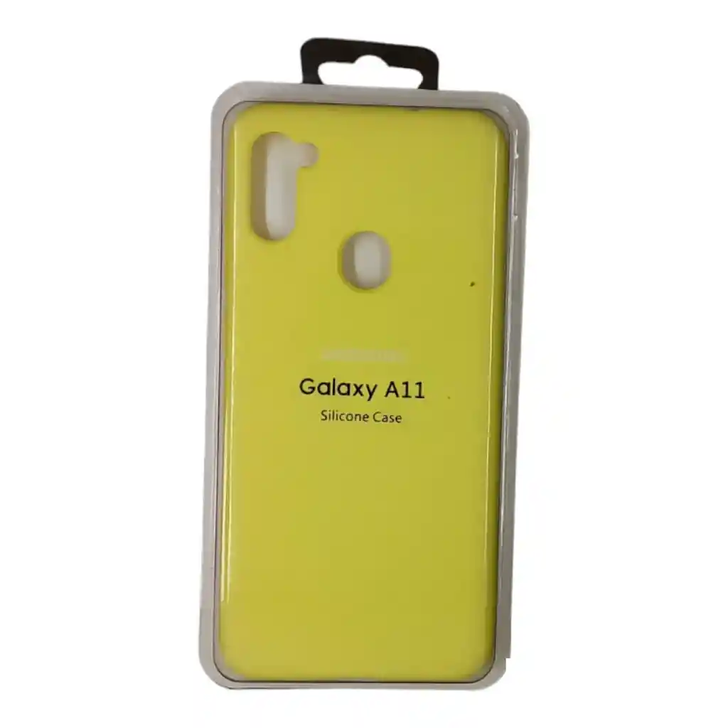 Forro Silicone Case Samsung Galaxy A11 Amarillo