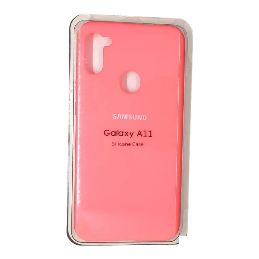 Forro Silicona Case Samsung A11 Salmon