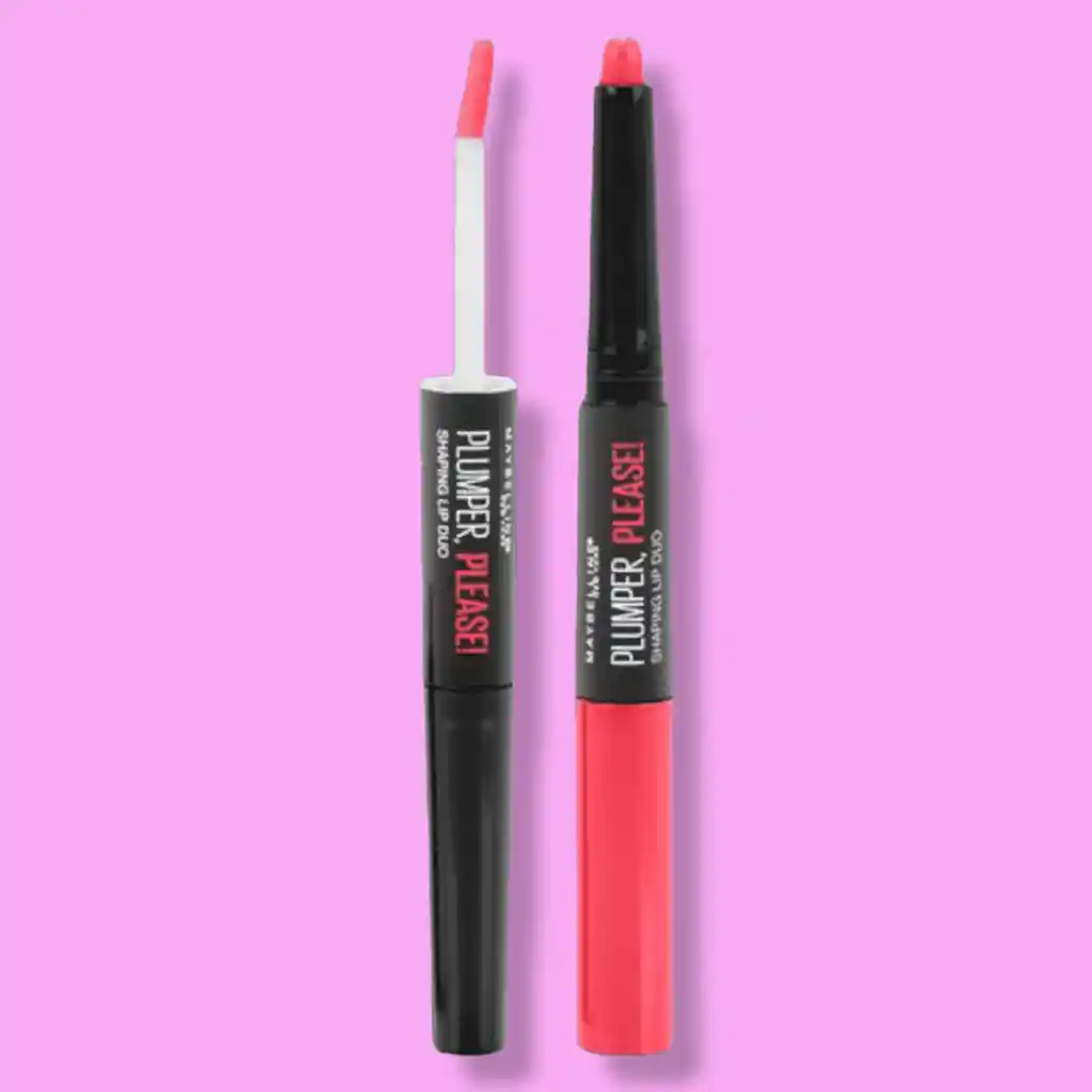 Labial Cremoso Con Delineador Incorporado Plumper Please Maybelline 220 Power Stare