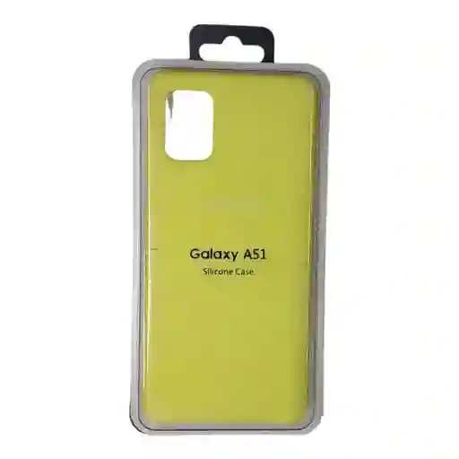 Forro Silicone Case Samsung Galaxy A51 Amarillo