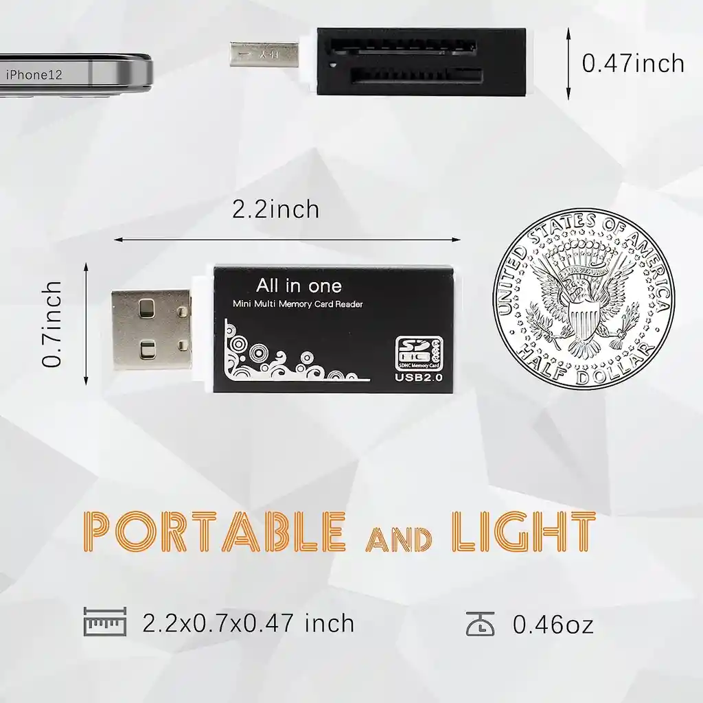 Lector Tarjeta Sd Usb All In One Microsd Memoria Microsd Mini Sd Multi All In One Micro Tf Ms M2