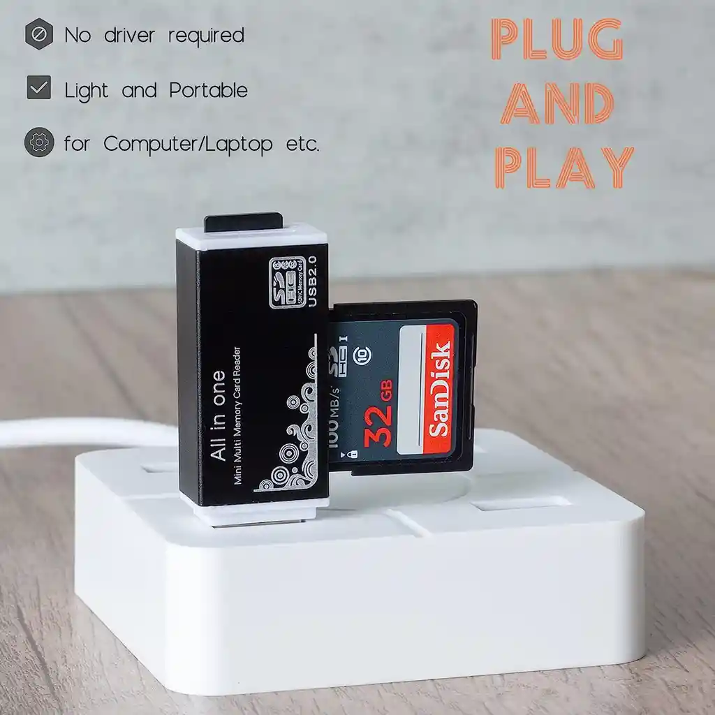 Lector Tarjeta Sd Usb All In One Microsd Memoria Microsd Mini Sd Multi All In One Micro Tf Ms M2