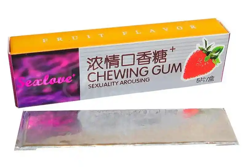 Novedosos Chicles Estimulantes Para Mujer De Sabor A Fresa Y Menta