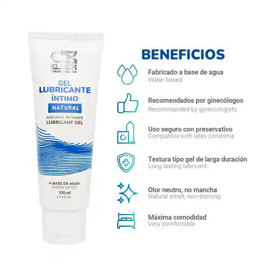 Gel Lubricante Íntimo Natural Elixir