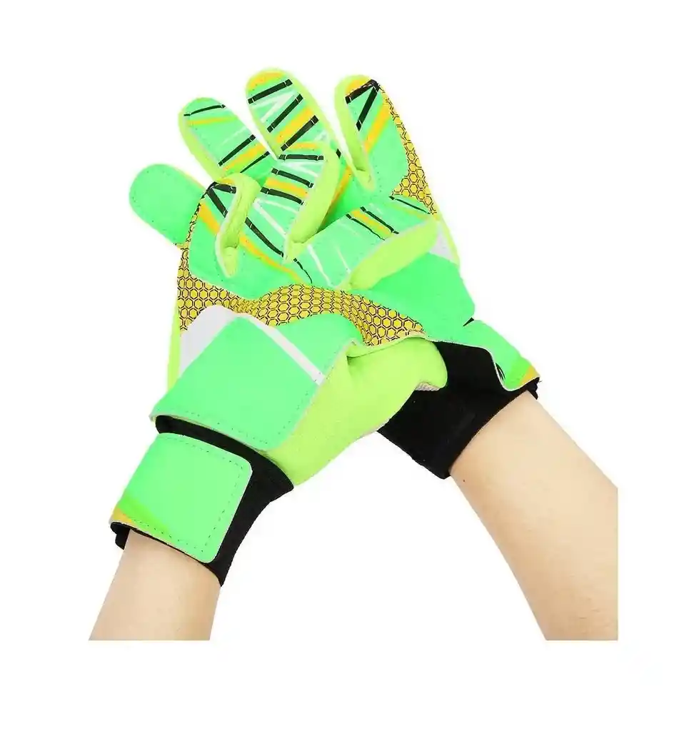 Guantes Portero Para Niña Ó Niño Fútbol Arquero # 7 - Verde