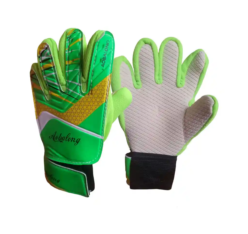 Guantes Portero Para Niña Ó Niño Fútbol Arquero # 7 - Verde