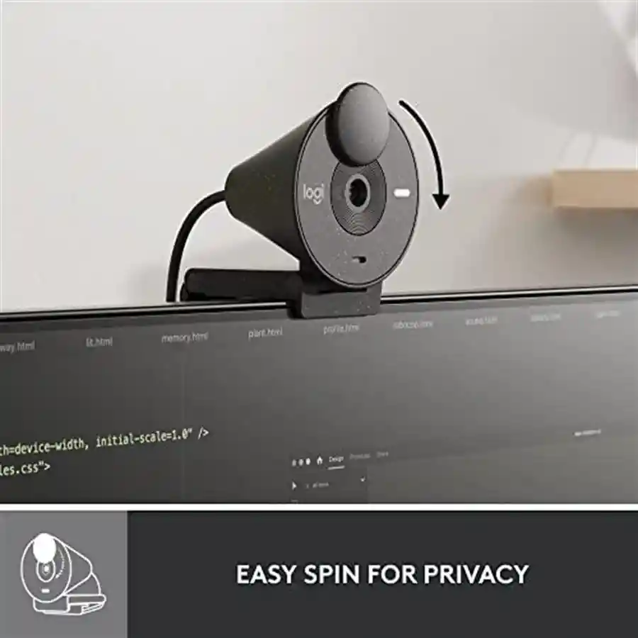 Camara Logitech Brio 300 Negra