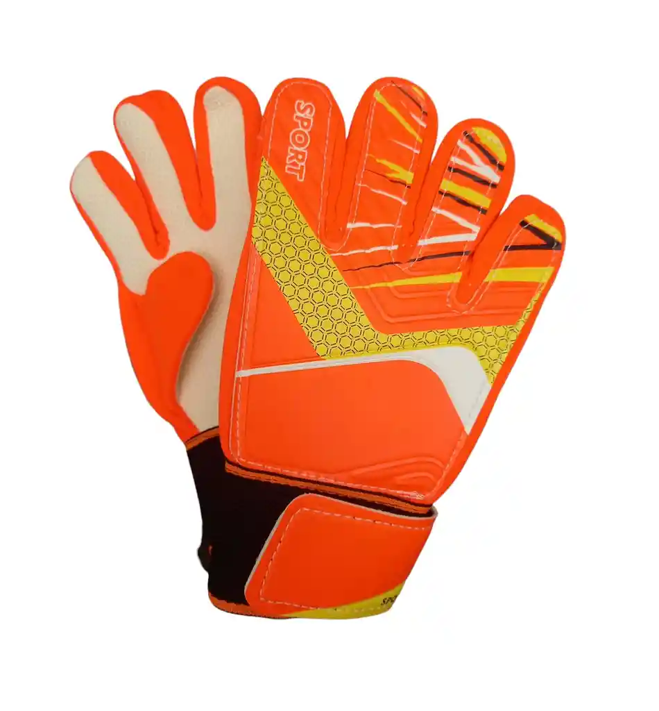 Guantes Portero Para Niño /a Fútbol Talla:5 Arquero Football - Naranja