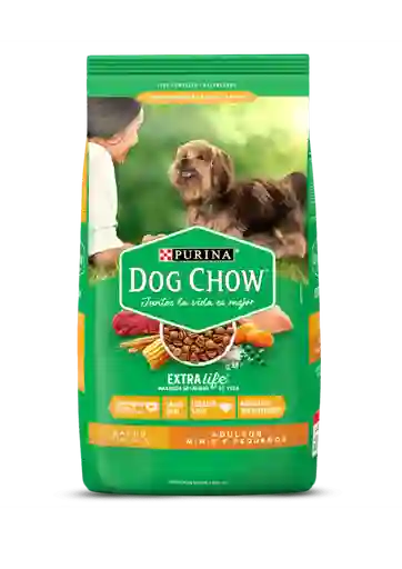 Alimento Seco Dog Chow Extralife Adultos Minis Y Pequeños Con Carne Y Pollo 22,7kg