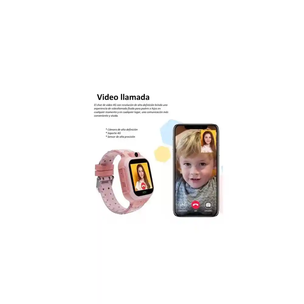 Reloj Inteligente Para Niños Z10 Gps Video Llamada Sos 4g Azul