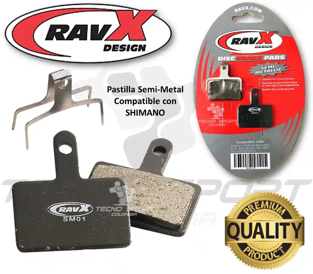 Pastilla Freno Bicicleta Ravx Shimano Semimetal B03s Tektro