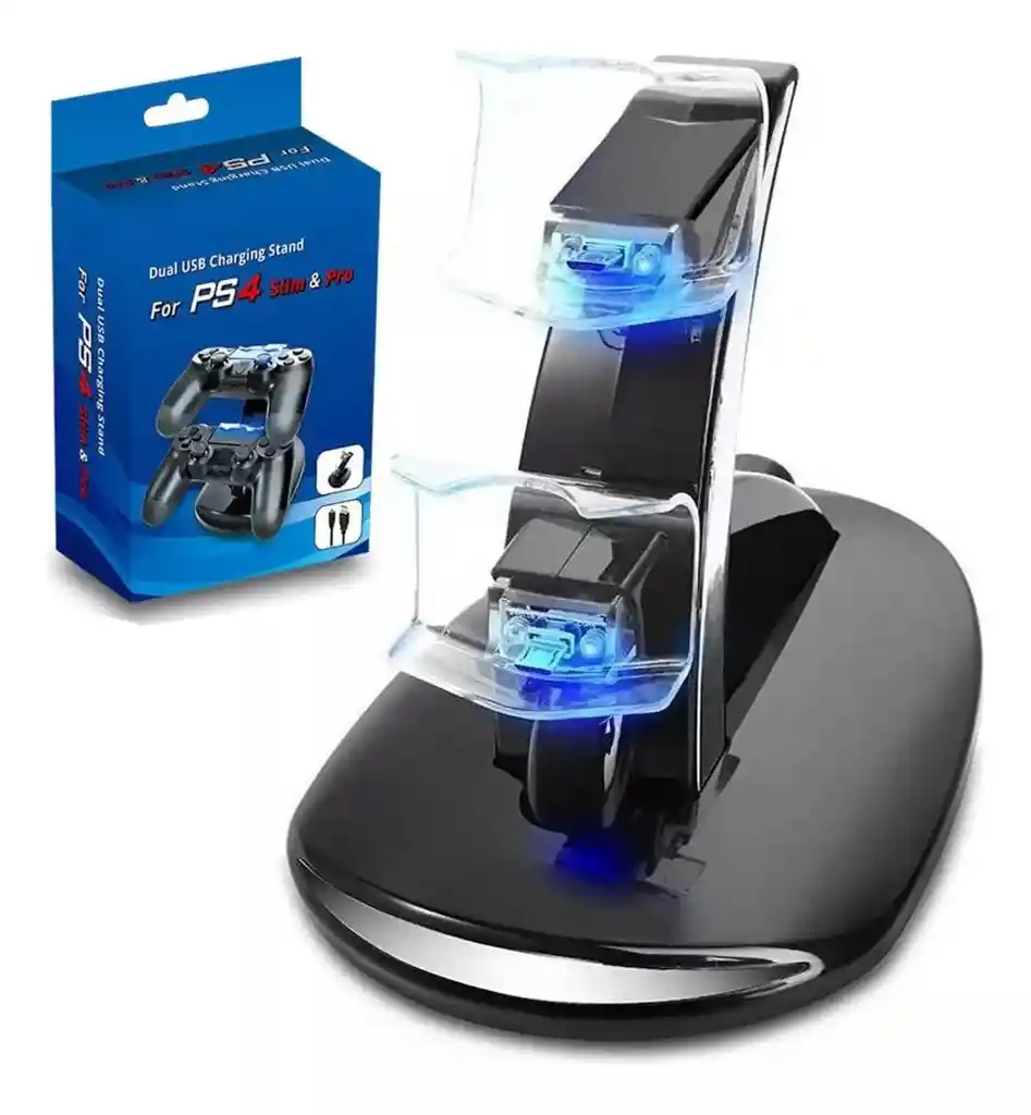 Base De Carga Dual Dock Para Controles Sony Play Station Ps4